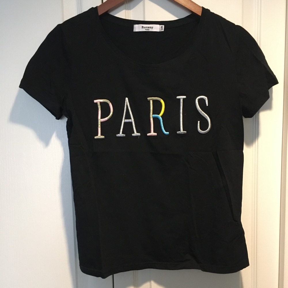 Runway Paris black T-shirt size S
